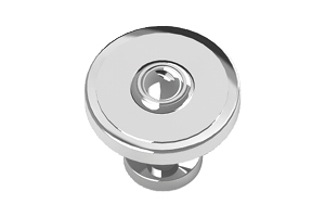 Chrome Button Knob