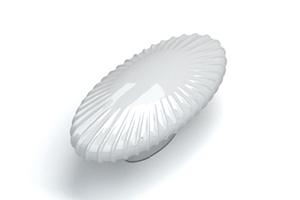 White Ceramic Oval Knob
